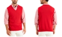 Club Room Men's Cable-Knit Cotton Sweater Vest, Created for Macy's 